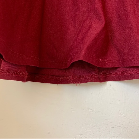 TOBI wine/maroon skater sweetheart mini dress - Picture 7 of 10